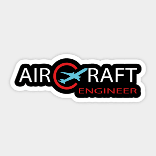 Aircraft engineer aerospace engineering Sticker